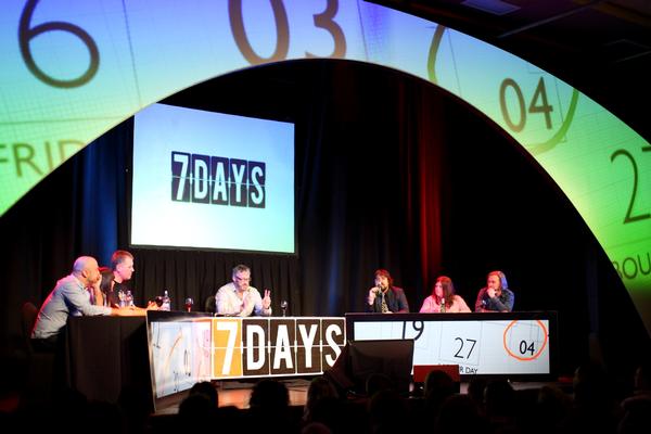 New Zealand's funniest join onstage for a rendiition of TV3's 7 Days